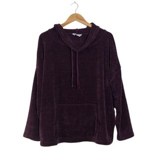 Laura + Mercer Women’s Plus Chenille Cowl Neck Sweater Merlot Red XXL NWT